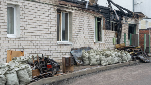 Professional Fire Damage Removal technician working in Clearwater, MN